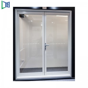 粉のコーティングの灰色および二重Low-E艶出しの熱証拠および健全な証拠が付いているAs2047アルミニウム開き窓のドア